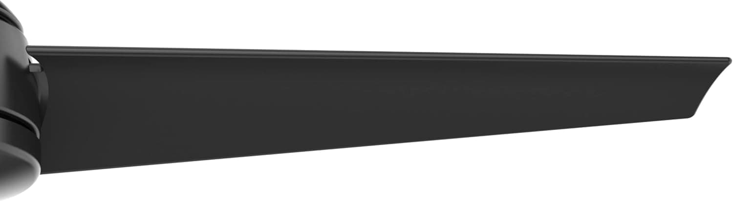 52 in. Matte Black Ceiling Fan, 3 Blade Ceiling Fan with Light, Hugger Ceiling Fans-12-ErisView