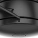 52 in. Matte Black Ceiling Fan, 3 Blade Ceiling Fan with Light, Hugger Ceiling Fans-9-ErisView