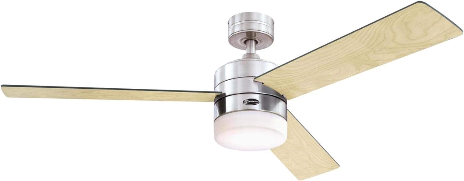 52 in. Matte Black Ceiling Fan with Frosted Glass, Modern Ceiling Fan and Light Remote Control-10-ErisView
