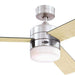 52 in. Matte Black Ceiling Fan with Frosted Glass, Modern Ceiling Fan and Light Remote Control-10-ErisView