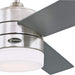 52 in. Matte Black Ceiling Fan with Frosted Glass, Modern Ceiling Fan and Light Remote Control-11-ErisView
