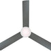 52 in. Matte Black Ceiling Fan with Frosted Glass, Modern Ceiling Fan and Light Remote Control-12-ErisView