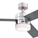 52 in. Matte Black Ceiling Fan with Frosted Glass, Modern Ceiling Fan and Light Remote Control-9-ErisView