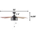 52 in. Matte Black Industrial Ceiling Fans, LED Ceiling Fan with Light Pull Chain, Reversible Ceiling Fan Winter Summer-7-ErisView