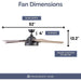 52 in. Matte Black Industrial Ceiling Fans, Smart Fans with Light and Remote Control, Compatible with Alexa and Google Assistant-7-ErisView