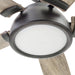 52 in. Matte Black Industrial Ceiling Fans, Smart Fans with Light and Remote Control, Compatible with Alexa and Google Assistant-9-ErisView