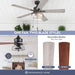 52 in. Matte Black Industrial Ceiling Fans with Light Pull Chain, LED Ceiling Fan and Light, Reversible Fan in Winter Summer-2-ErisView