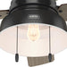 52 in. Matte Black Outdoor Fan, Indoor Ceiling Fans with LED Light Kit and Pull Chain, Hugger Ceiling Fans-12-ErisView