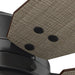 52 in. Matte Black Outdoor Fan, Indoor Ceiling Fans with LED Light Kit and Pull Chain, Hugger Ceiling Fans-14-ErisView