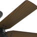 52 in. Matte Black Outdoor Fan, Indoor Ceiling Fans with LED Light Kit and Pull Chain, Hugger Ceiling Fans-19-ErisView
