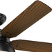 52 in. Matte Black Outdoor Fan, Indoor Ceiling Fans with LED Light Kit and Pull Chain, Hugger Ceiling Fans-20-ErisView