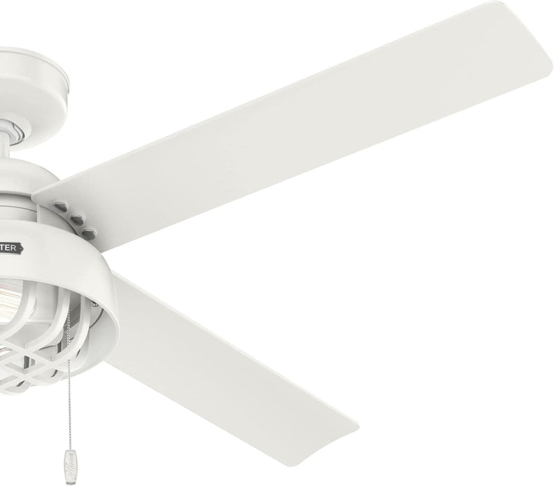 52 in. Matte Black Outdoor Fan, Indoor Outdoor Ceiling Fans with LED Light Kit and Pull Chain-3-ErisView