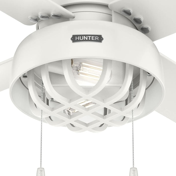 52 in. Matte Black Outdoor Fan, Indoor Outdoor Ceiling Fans with LED Light Kit and Pull Chain-7-ErisView