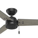 52 in. Matte Black Outdoor Fan, Indoor Outdoor Ceiling Fans with Pull Chain Control, Hugger Ceiling Fans-11-ErisView