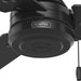 52 in. Matte Black Outdoor Fan, Indoor Outdoor Ceiling Fans with Pull Chain Control, Hugger Ceiling Fans-8-ErisView