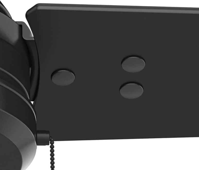52 in. Matte Black Outdoor Fan, Indoor Outdoor Ceiling Fans with Pull Chain Control, Hugger Ceiling Fans-9-ErisView