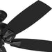 52 in. Matte Black Outdoor Fan, Indoor Outdoor Ceiling Fans with Pull Chain, Hugger Ceiling Fans-10-ErisView