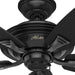 52 in. Matte Black Outdoor Fan, Indoor Outdoor Ceiling Fans with Pull Chain, Hugger Ceiling Fans-8-ErisView