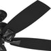 52 in. Matte Black Outdoor Fan, Indoor Outdoor Ceiling Fans with Pull Chain, Hugger Ceiling Fans-9-ErisView