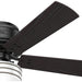 52 in. Matte Black Outdoor Fan, Low Profile Outdoor Ceiling Fans, Indoor Outdoor Ceiling Fans with LED Light and Remote, Hugger Ceiling Fans-11-ErisView