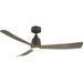 52 in. Matte Greige Ceiling Fan, 3 Blade Ceiling Fan with Light-1-ErisView