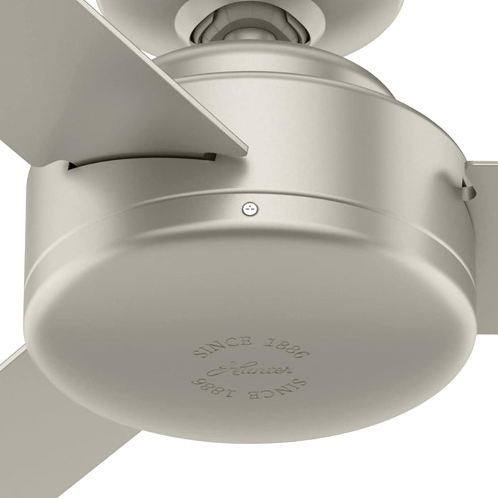 52 in. Matte Nickel Ceiling Fan, Ceiling Hugger Ceiling Fans-11-ErisView