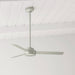 52 in. Matte Nickel Ceiling Fan, Ceiling Hugger Ceiling Fans-5-ErisView