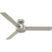 52 in. Matte Nickel Ceiling Fan, Ceiling Hugger Ceiling Fans-1-ErisView
