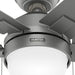 52 in. Matte Silver Ceiling Fan, Ceiling Hugger Ceiling Fans-11-ErisView