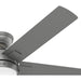 52 in. Matte Silver Ceiling Fan, Ceiling Hugger Ceiling Fans-12-ErisView