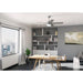 52 in. Matte Silver Ceiling Fan, Ceiling Hugger Ceiling Fans-4-ErisView