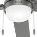 52 in. Matte Silver Ceiling Fan, Ceiling Hugger Ceiling Fans-9-ErisView