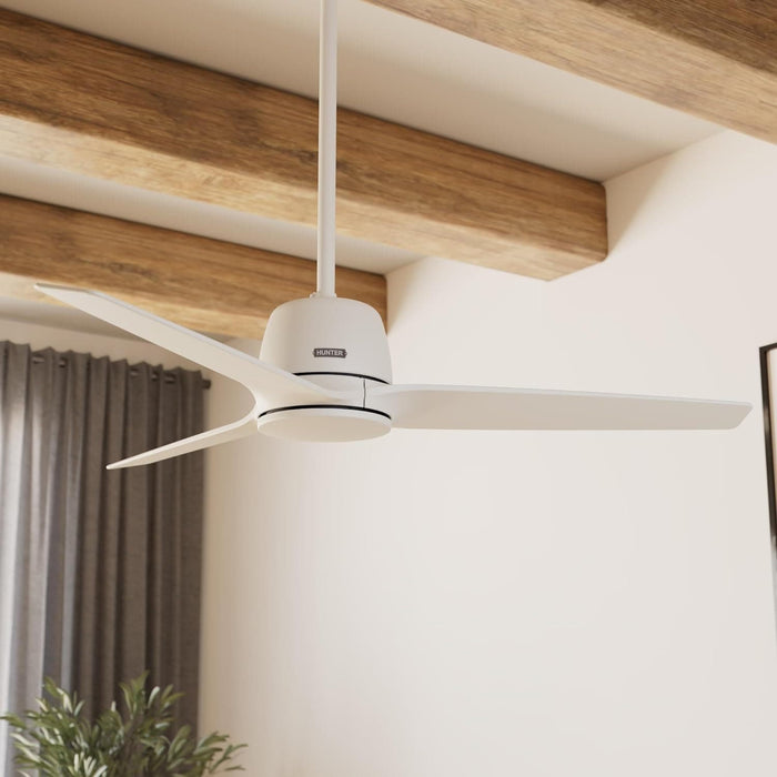 52 in. Matte White Ceiling Fan, Home Ceiling Fan-4-ErisView