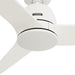52 in. Matte White Ceiling Fan, Home Ceiling Fan-8-ErisView