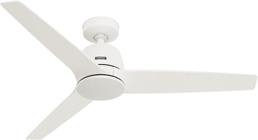 52 in. Matte White Ceiling Fan, Home Ceiling Fan-1-ErisView