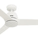52 in. Matte White Ceiling Fan, Home Ceiling Fan-1-ErisView