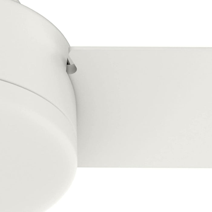 52 in. Matte White Ceiling Fan, Hugger Ceiling Fans, 3 Blade Fan-10-ErisView