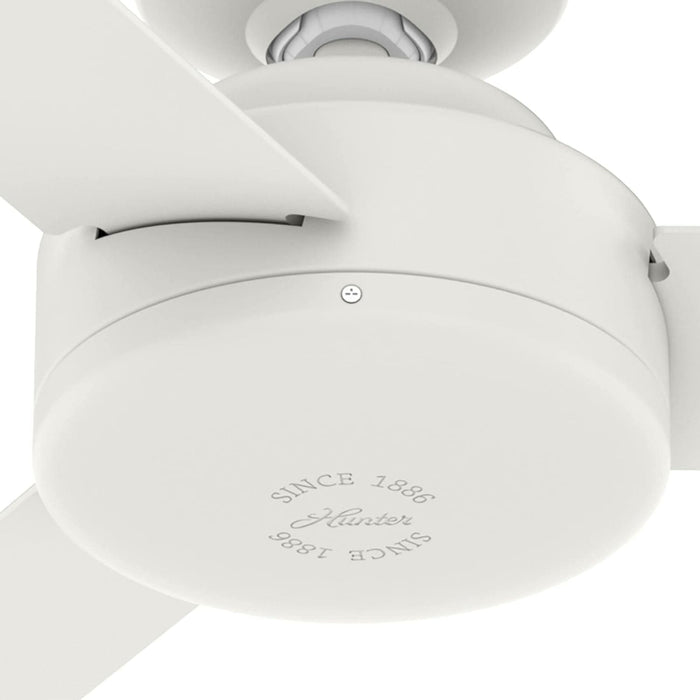 52 in. Matte White Ceiling Fan, Hugger Ceiling Fans, 3 Blade Fan-11-ErisView