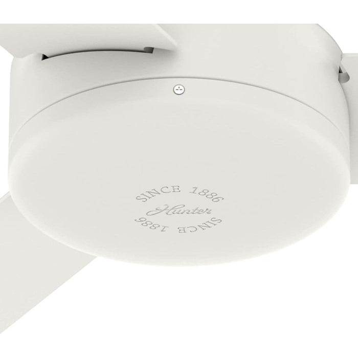 52 in. Matte White Ceiling Fan, Hugger Ceiling Fans, 3 Blade Fan-9-ErisView