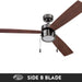 52 in. Metal Blade Ceiling Fan, Home Ceiling Fan, Cooling Ceiling Fan-7-ErisView