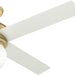 52 in. Modern Brass Ceiling Fan with LED Light Kit and Wall Control, Hugger Ceiling Fan with Light-11-ErisView