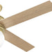 52 in. Modern Brass Ceiling Fan with LED Light Kit and Wall Control, Hugger Ceiling Fan with Light-12-ErisView