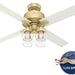 52 in. Modern Ceiling Fan, Brass Ceiling Fan, Hugger Ceiling Fans-11-ErisView