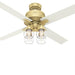 52 in. Modern Ceiling Fan, Brass Ceiling Fan, Hugger Ceiling Fans-12-ErisView