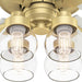 52 in. Modern Ceiling Fan, Brass Ceiling Fan, Hugger Ceiling Fans-6-ErisView
