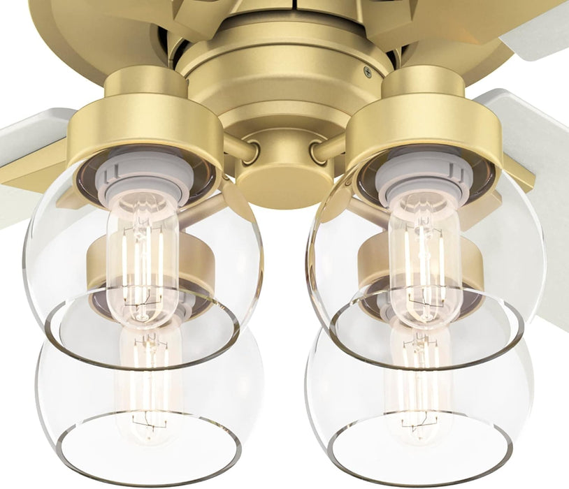 52 in. Modern Ceiling Fan, Brass Ceiling Fan, Hugger Ceiling Fans-6-ErisView