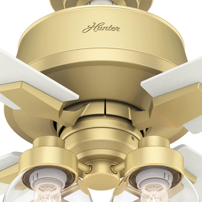 52 in. Modern Ceiling Fan, Brass Ceiling Fan, Hugger Ceiling Fans-8-ErisView