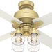 52 in. Modern Ceiling Fan, Brass Ceiling Fan, Hugger Ceiling Fans-9-ErisView