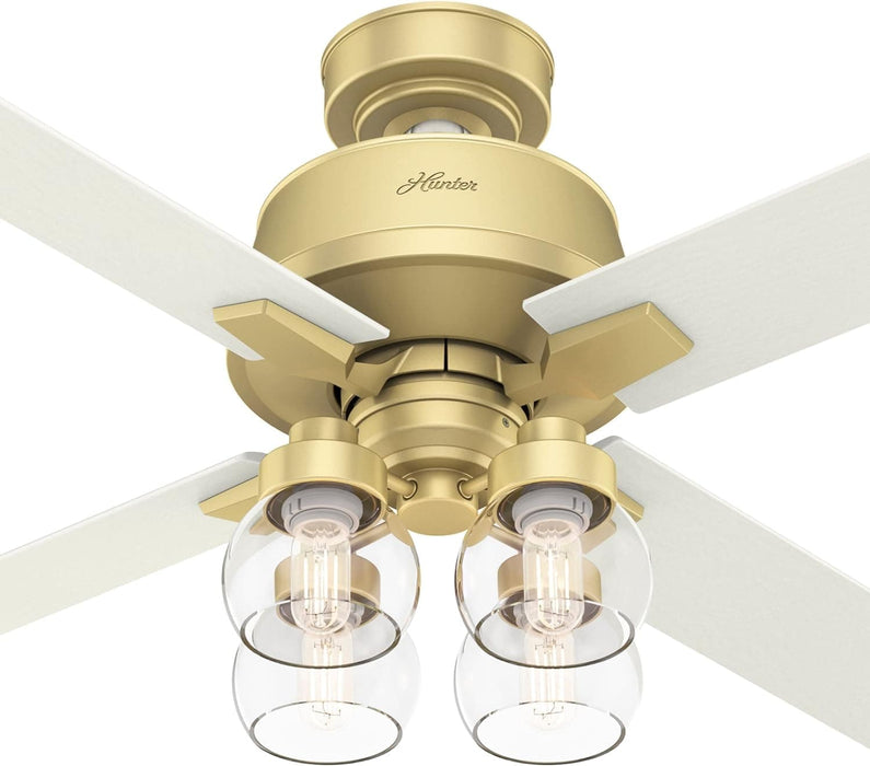 52 in. Modern Ceiling Fan, Brass Ceiling Fan, Hugger Ceiling Fans-9-ErisView