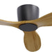 52 in. Modern Ceiling Fan NO Light, Natural Wood Low Profile Flush Mount Outdoor Remote Control Fan, Popular Ceiling Fans-1-ErisView